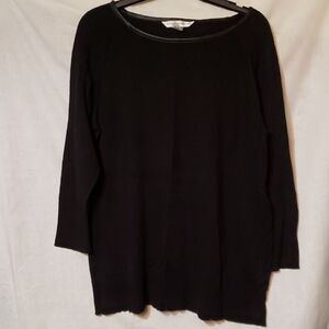 Peter Nygard Black Crew Neck Sweater